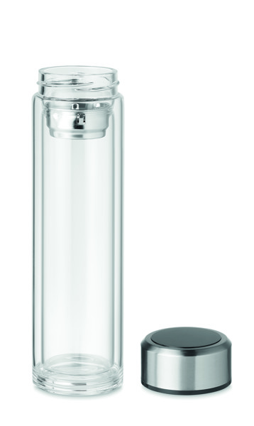 Pole Glass bottle,390 ml,LED thermometer