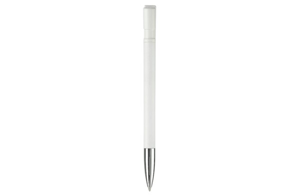 Nash kuglepen metal spids farvet - Hvid / Hvid