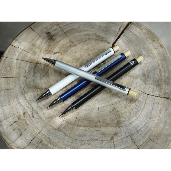 Stylo bille en aluminium recyclé Cyrus (encre noire) - Marine