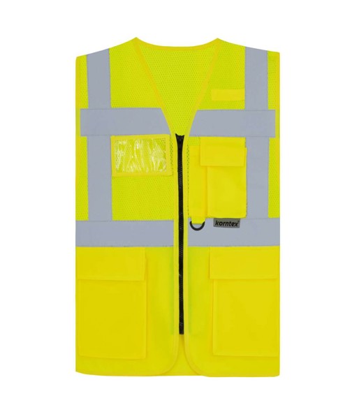 Mesh Multifunctional Vest "Athens" - Yellow / XL