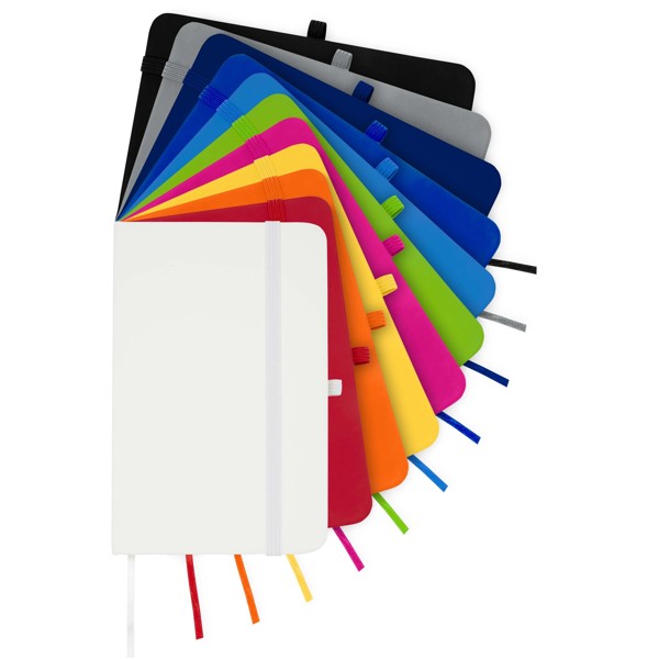 Zápisník Spectrum Plus A6 s tvrdými obalmi - Jednofarebná čierna