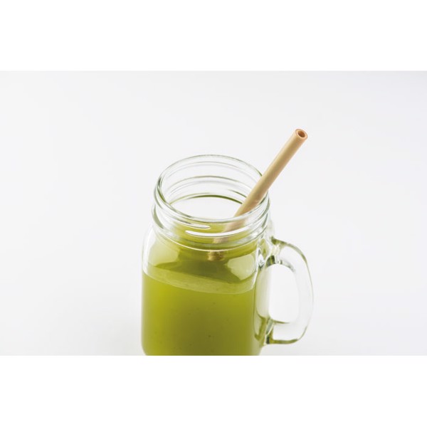 Natural Straw bamboo straws set 190 mm, reusable