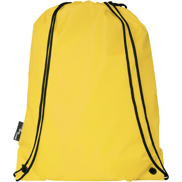 Zaino con cordoncino Oriole in PET riciclato - 5L - Giallo