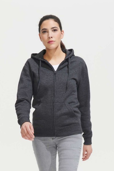 Sol's Seven Women - Jacket With Lined Hood - Grey Melange / L