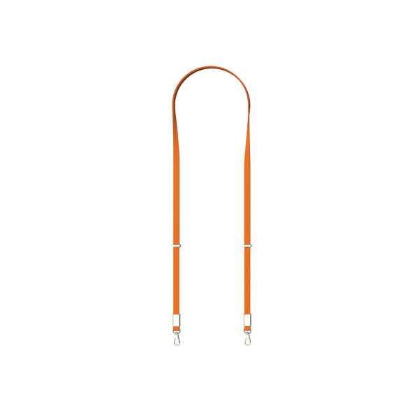 Crossbody lanyard Nivo RCS z recyklovaného PET - Oranžová