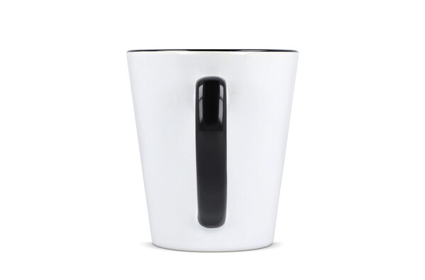 Mug subli Melbourne colored edge & handle 300ml - White / Black