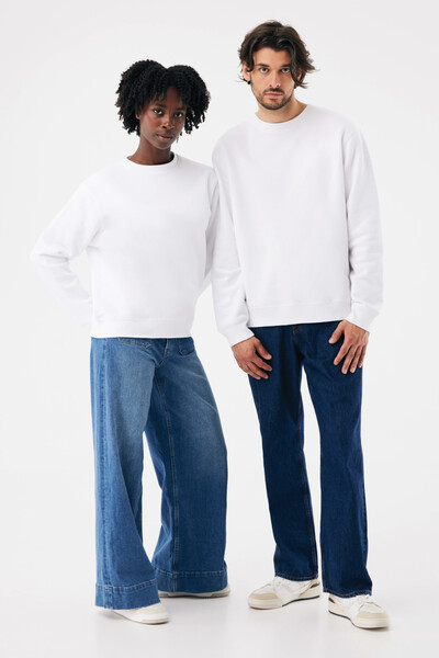 Mikina IQONIQ Torla z recyklované bavlny - Recycled White / XXL