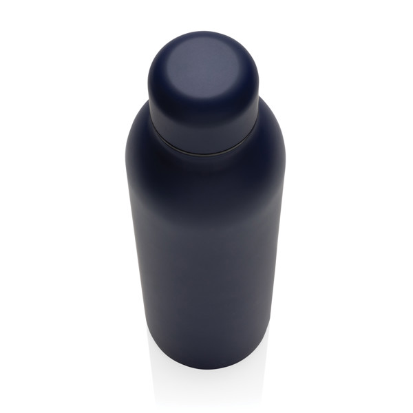 Bouteille isotherme 500ml en acier inoxydable recyclé RCS - Bleu Marine