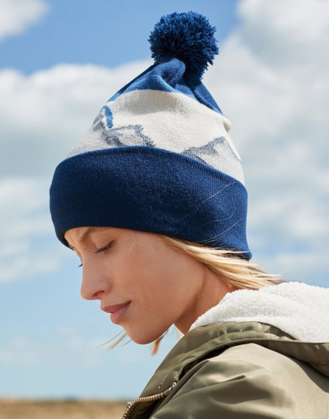 Mountain Peaks Pom Pom Beanie - Alpine Peaks / ONE SIZE