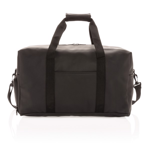 Smooth PU weekend duffle - Black