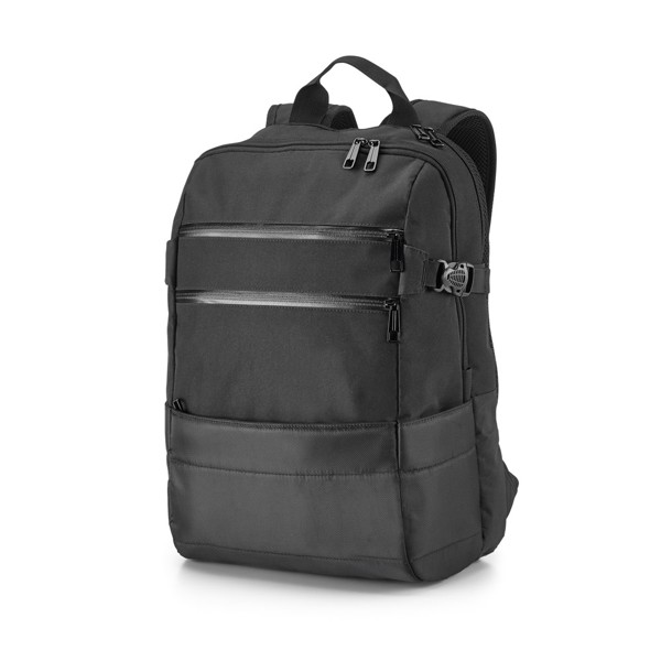 PS - ZIPPERS BPACK. 15'6" Laptop backpack in 840D and 300D jacquard
