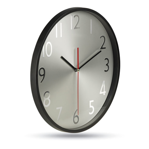 Rondo wall clock, 300 mm, aluminium dial