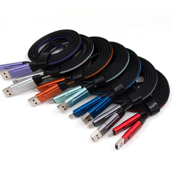 Fast charging cable 6 in 1 UC056 - SILVER