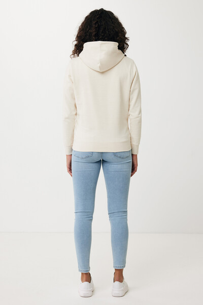 Lehká mikina s kapucí Iqoniq Rila z recykl. bavlny - Natural Raw / XXXL
