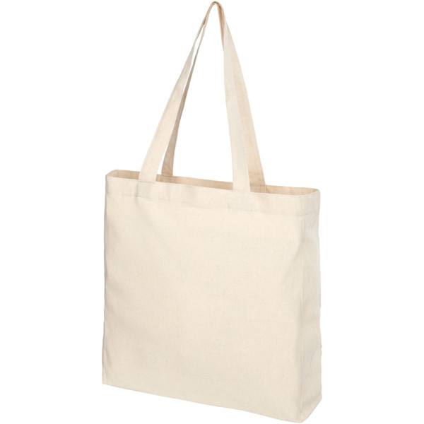 Sac shopping Pheebs recyclé avec soufflet 210 gr/m² 13L - Bruyère naturel