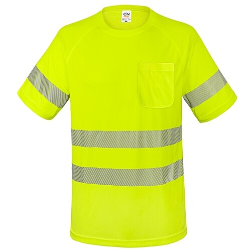 T-SHIRT COM BOLSO E FAIXAS REFLETIVAS "ELÁST" -