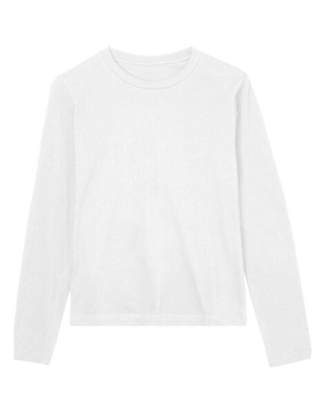 Womens Regular Long Sleeve Tee - White / M