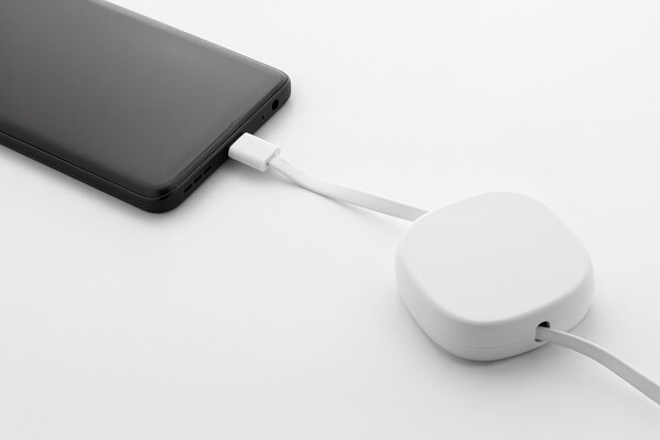 60W Rabs Usb-C Charger Cable Cabsle - White