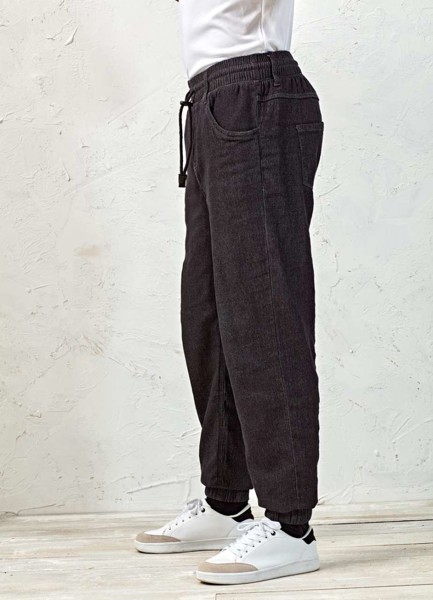 Artisan' kuharske hlače - Black Denim / XL