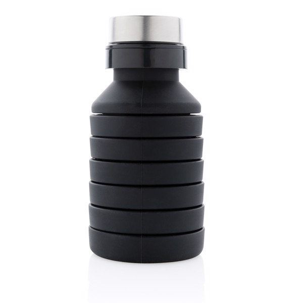 Xd Collection collapsible silicone bottle, 550ml - Black
