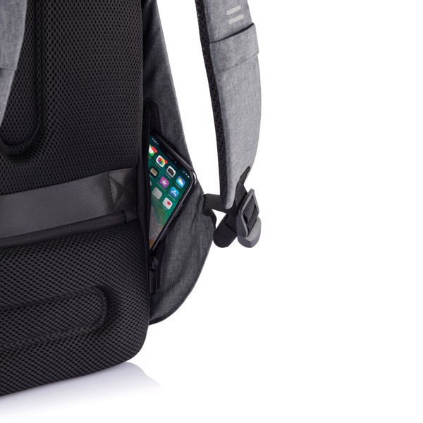 Xd Design Bobby Hero XL backpack, USB, 17'' laptop - Grey / Grey