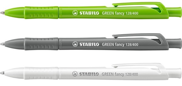 STABILO GREENfancy ballpoint pen, white