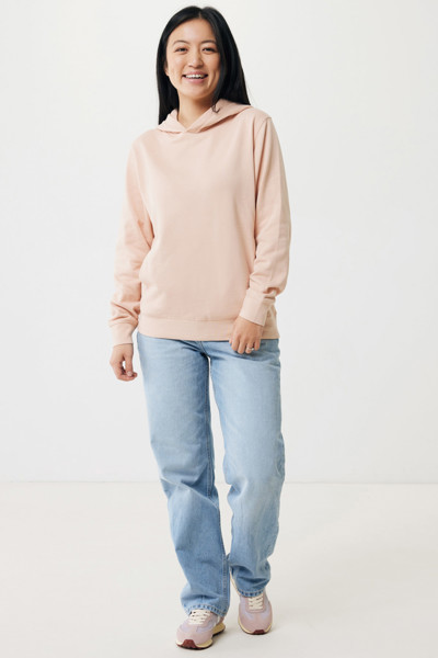 Iqoniq Yengo recycled cotton hoodie with sidepockets - Peach Nectar / L