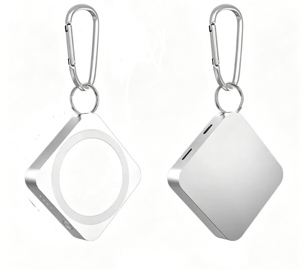 Wireless magnetic power bank 3in1 5000mAh - SILVER