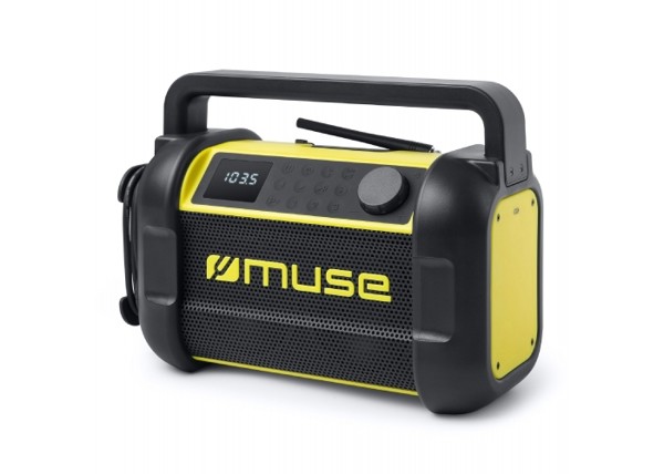 M-928 | Muse work radio with bluetooth 20W with FM radio - Black / Yellow