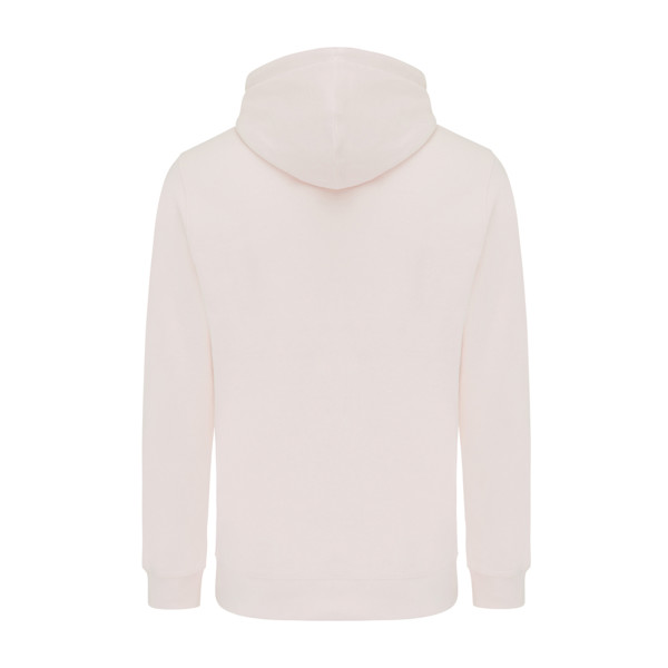 Lehká mikina s kapucí Iqoniq Rila z recykl. bavlny - Cloud Pink / XXL