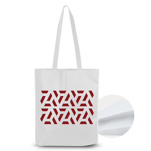 Saco Em Tnt 80G Termo-Selado, Asas Compridas - Branco