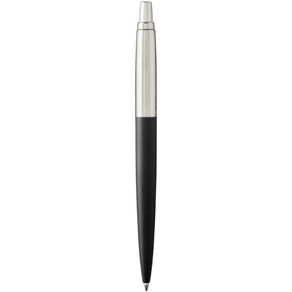 Parker Jotter Bond Street ballpoint pen (blue ink) - Solid Black / Silver