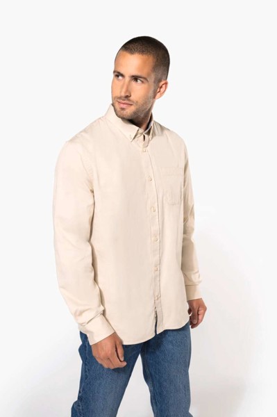 Men's Nevada Long-Sleeve Cotton Shirt - White / 2XL