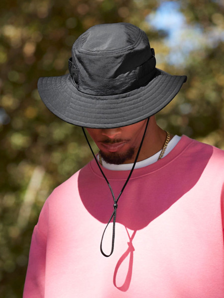 Outdoor Adventure Sun Hat - Black / L/XL