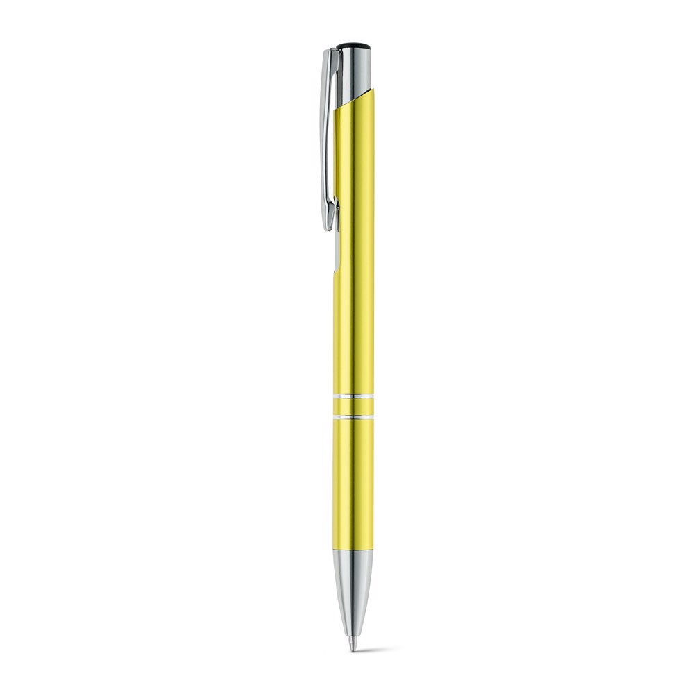 BETA BK. Hliníkové kuličkové pero - Žlutá