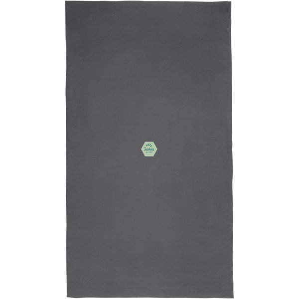 Serviette Pieter certifiée GRS ultra-légère et à séchage rapide 100 x 180 cm - Gris