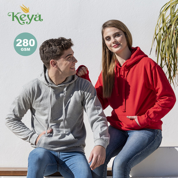 Sudadera Adulto con Capucha "keya" SWP280 - Blanco / S