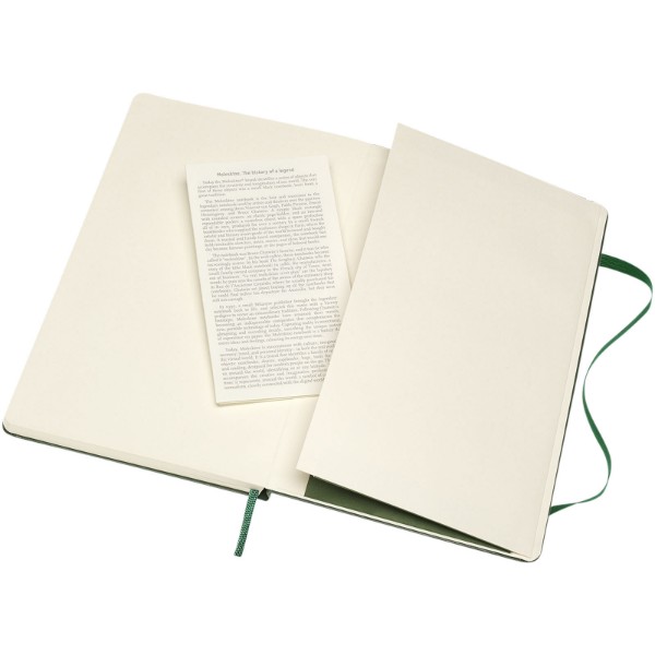 Moleskine Classic L hard cover notebook - ruled - Myrtle Green