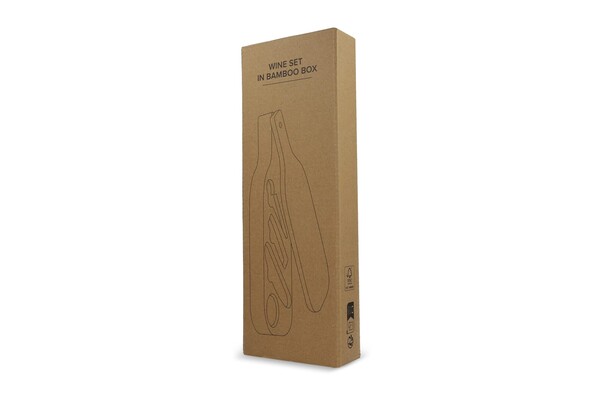 Wine set in bamboo box