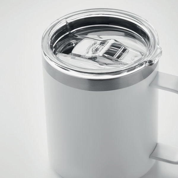 Taza acero inox. reciclado personalizable tapa Inari