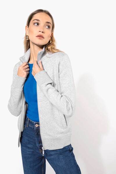 Ladies Fleece Cadet Jacket - Black / M