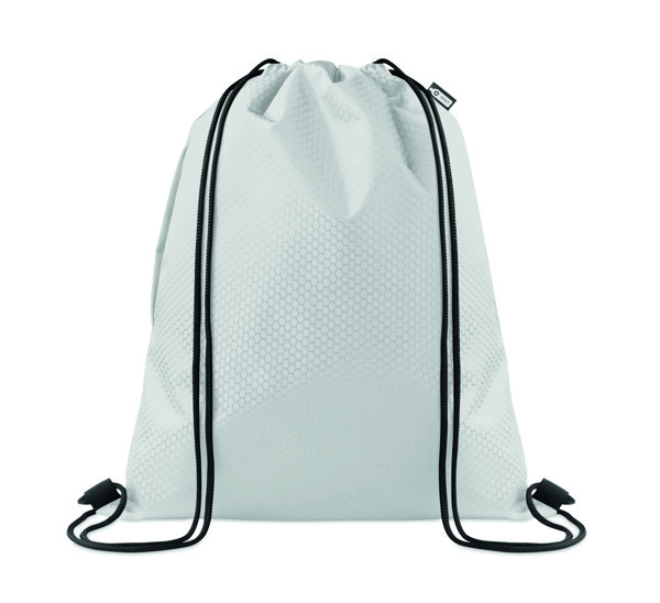 Drawstring bag in 420D RPET Daykit - White