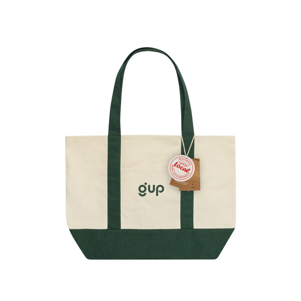 SHOP LOCAL AWARE™ taška z recyklovanej bavlny, 350 GSM - Zelená