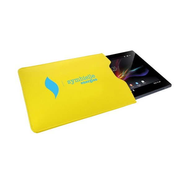 HOUSSE EN PVC POUR TABLETTE - Jaune
