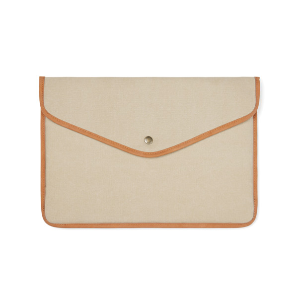 Obal na 16" notebook VINGA Bosler z GRS recykl. canvas - Béžová
