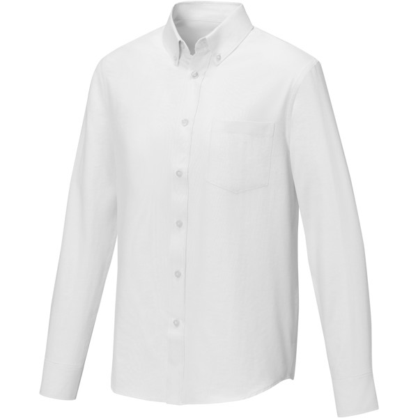 Camisa de manga larga para hombre "Pollux" - Blanco / 4XL