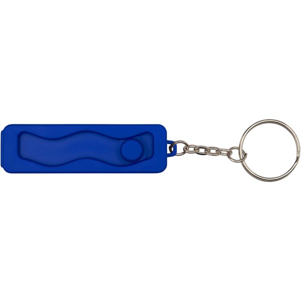 Support de téléphone Aggia avec jouet fidget en plastique recyclé - Bleu royal