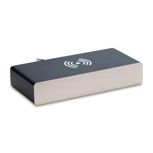 Nesna wireless charger with clock