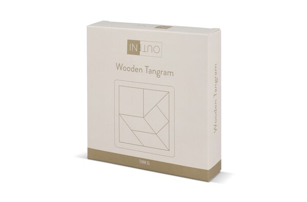 InSideOut Tangram en bois think IQ puzzle - Assortiment fluorescent
