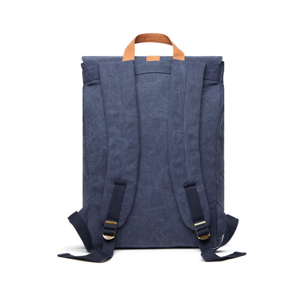 VINGA Sac à dos en toile recyclée GRS Bosler - Bleu Marine